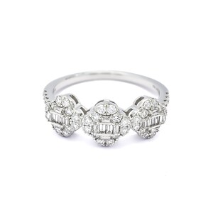 Natural Diamond Ring, 18KT White Gold  Diamond Engagement Ring, Statement Diamond Ring, Women&#39;s Diamond Ring, Luxury Diamond Ring