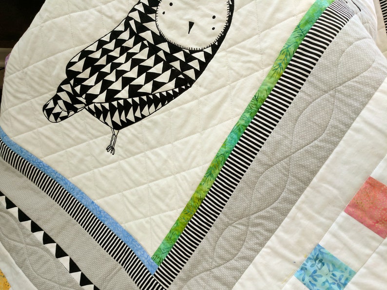 Owl Baby Quilt Baby Quilt Thicket Quilt