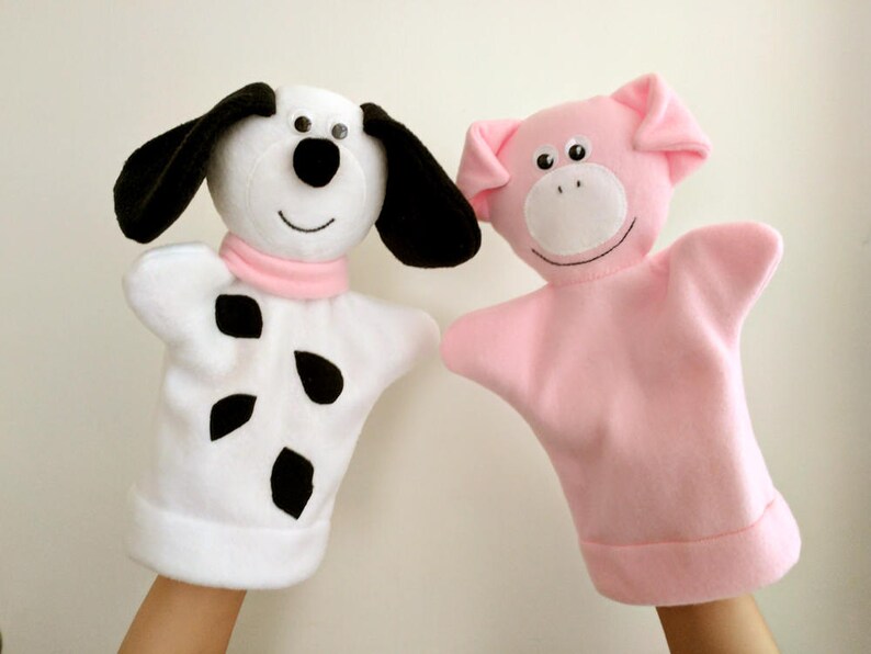 Hand Puppets Animal Puppets Soft Toys Etsy