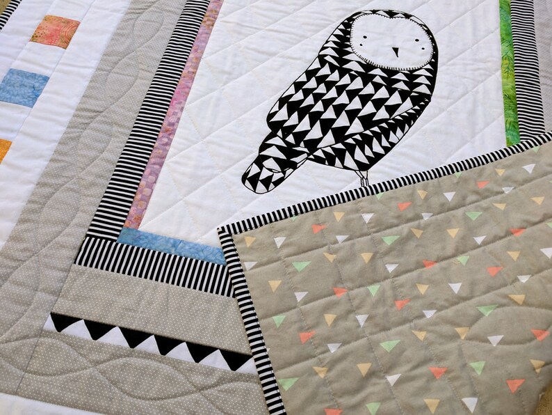 Owl Baby Quilt Baby Quilt Thicket Quilt
