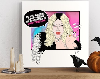 Pete Burns Inspired Art Print