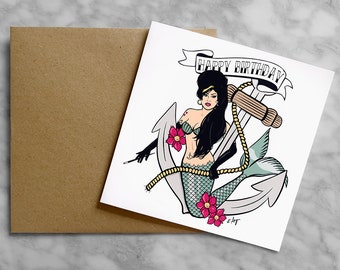 Amy Winehouse Inspired Greeting Card