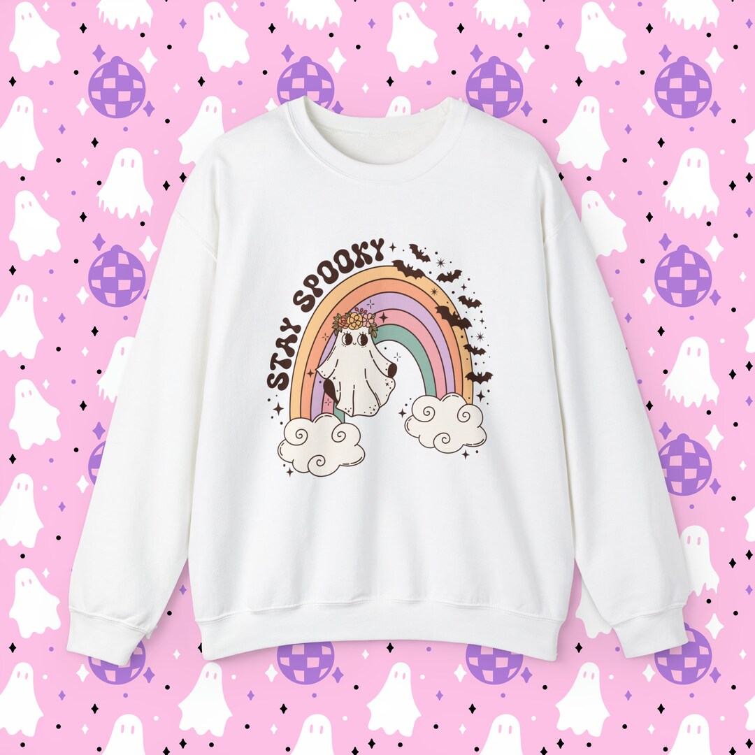 Stay Spooky Cute Pastel Goth Ghost Unisex Heavy Blend Crewneck Etsy