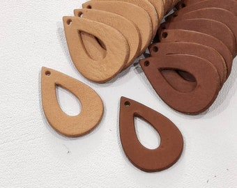 12 Pairs Mixed Pink/&Blue Shade Teardrops Die Cut Smooth Leather Teardrops Cut Outs Teardrops Shape Teardrops Cut Outs. 54mm.