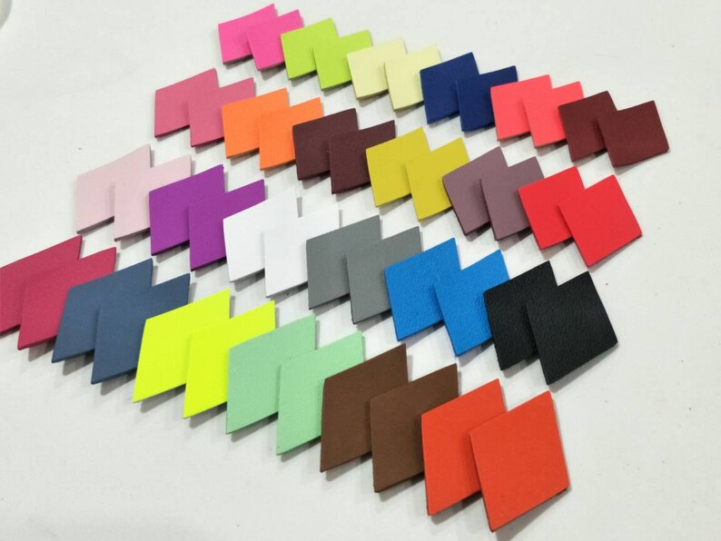 12 Pairs Mixed Colors Diamonds Cut Outs. Diamonds Die Cut 50mm Textured Leather Diamonds 40mm NEW High Diamonds Shape 24 pcs.