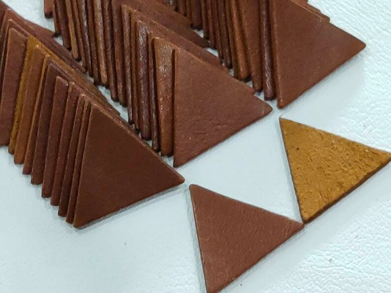 Triangle Shape. Blank Leather Triangles 50 Pcs. 25 Pairs Etsy
