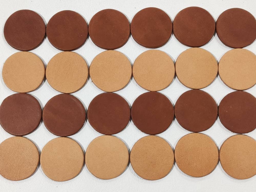 Blank Leather Circles Vegetable Tanned Leather Circles 12 Etsy