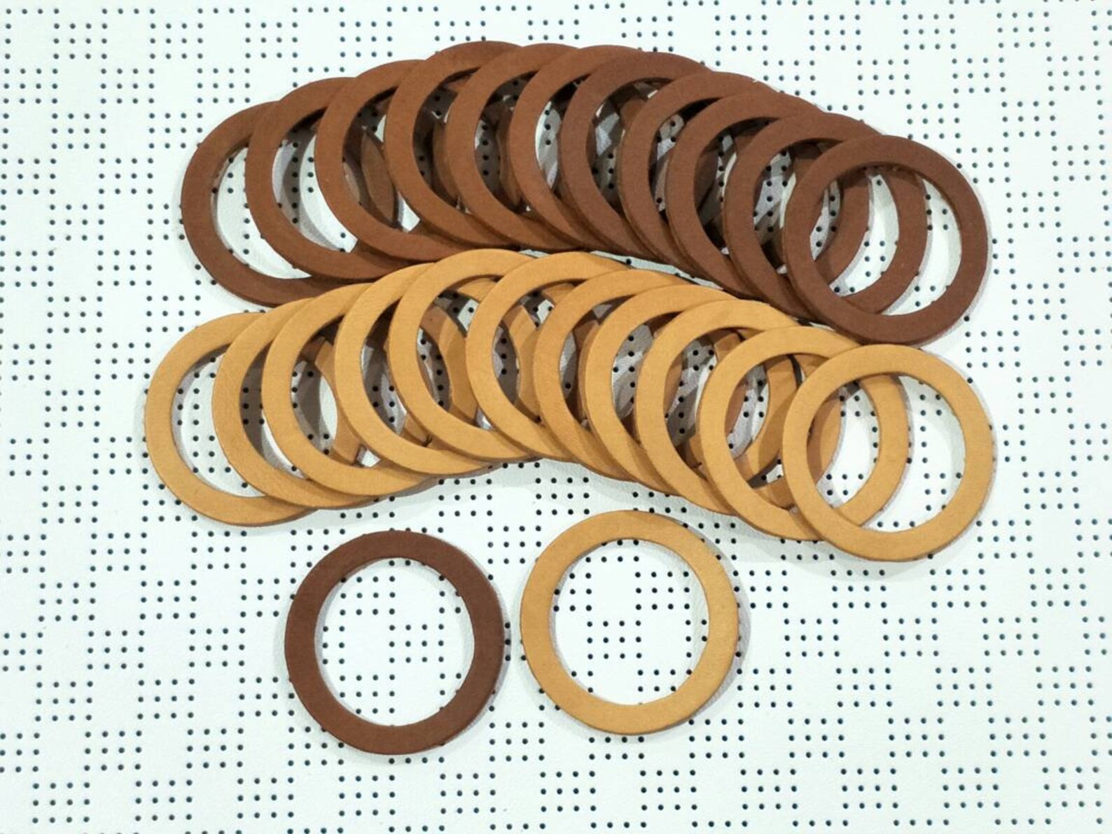 Leather Circles Double Die Cut 40 mm. 50 mm. Vegetable Etsy