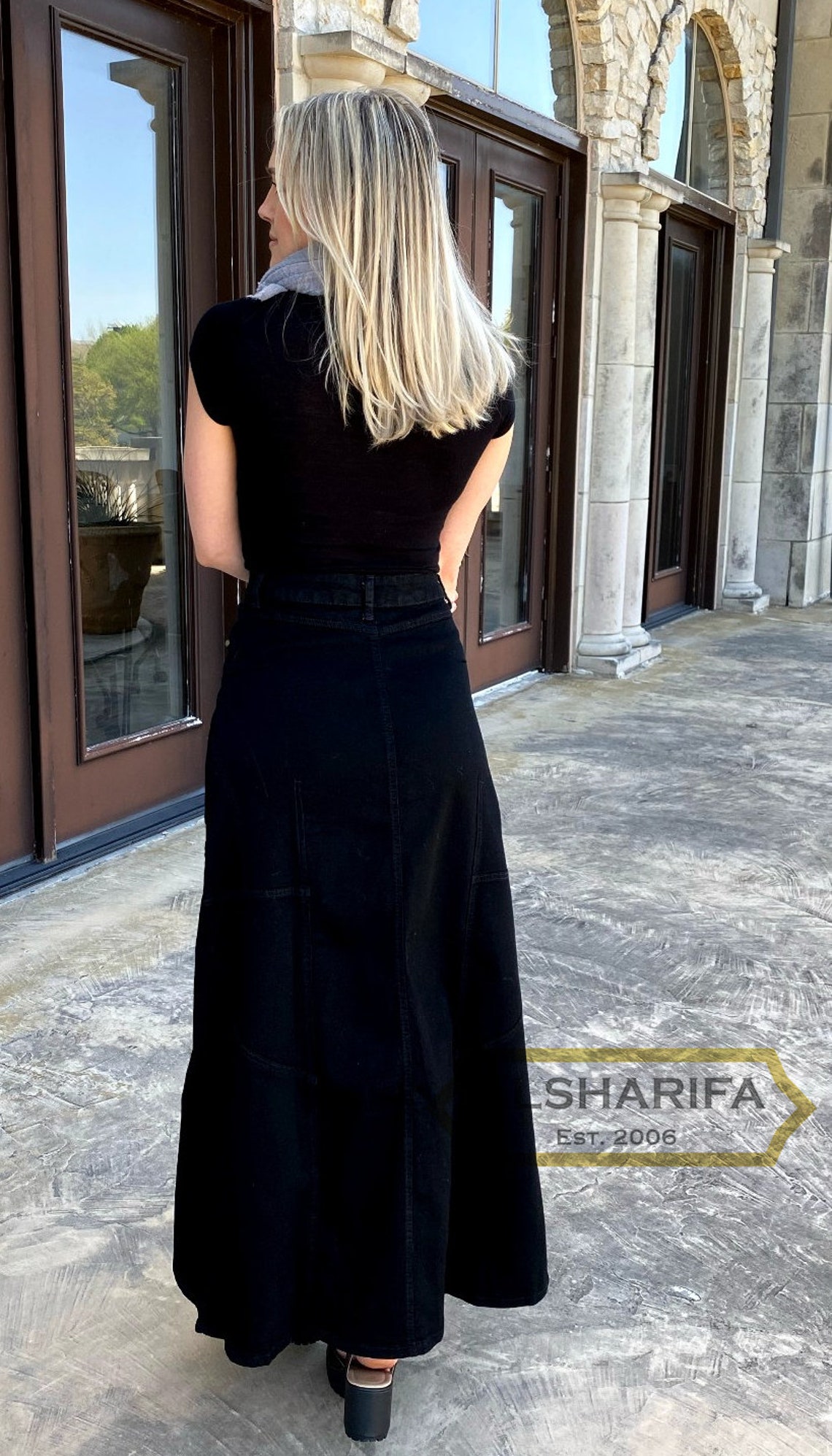 40 Long Denim Skirt Women's Modest Skirts Jeans Etsy