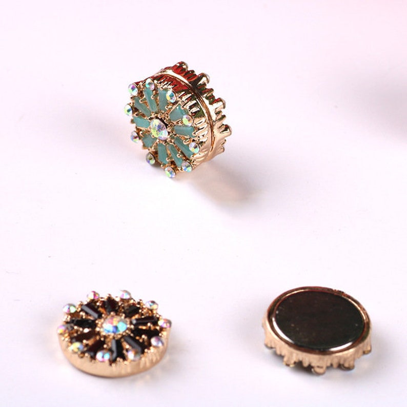 6 X Pinless Pins for Hijab Scarves Rhinestone Etsy