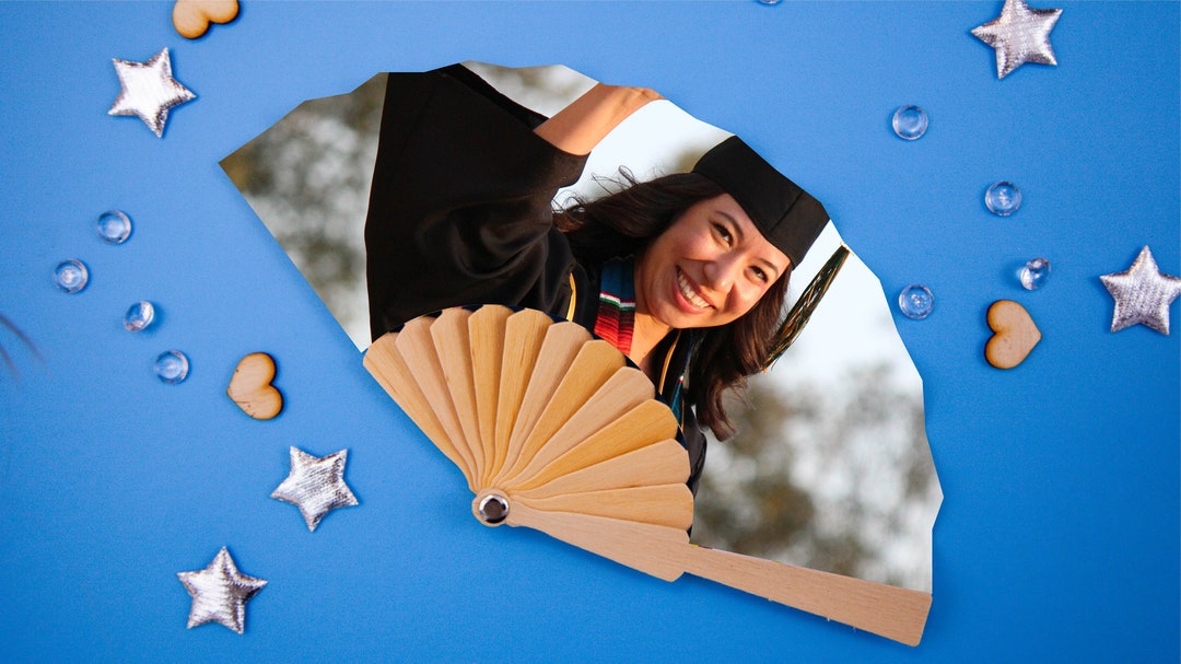 Personalized Graduation Hand Fans, Personalized Hand Fans for