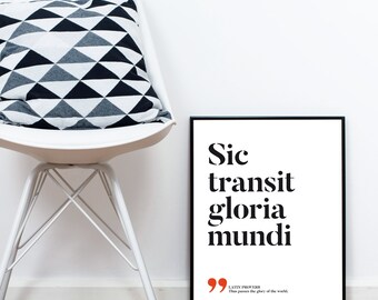 Es ist Wein Uhr Zitat schwarz / weiß Poster Wein-Sprüche | Etsy