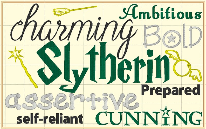 6x10 Slytherin House Traits Harry Potter | Etsy