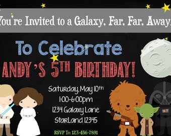 Star Wars Birthday Invitation