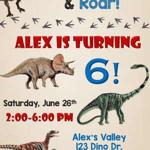 Dinosaur Birthday Invitation