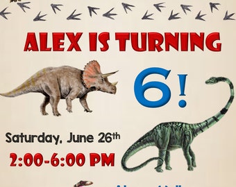 Dinosaur Birthday Invitation