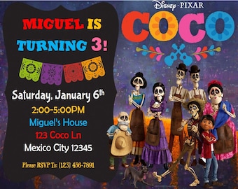 Coco Birthday Invitation