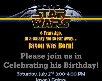 Star Wars Birthday Invitation