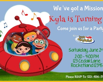 Little Einsteins Birthday  Invitation