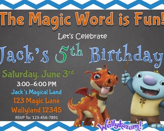 WallyKazam Birthday Invitation