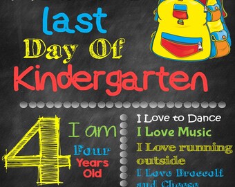 Last Day of School Sign-Boy/Girl