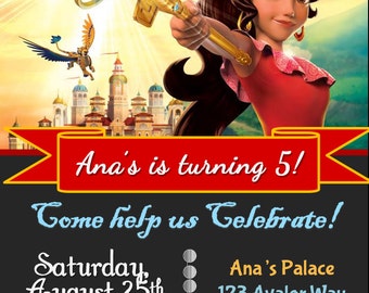 Elena of Avalor Birthday Invitation