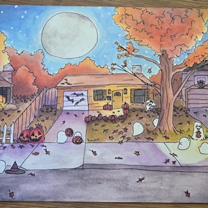 8x10 Print &quot;The Night Before the Night Before Halloween&quot; (2024)