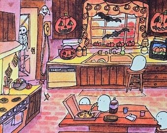 5x7 Signed Print "Cozy October Afternoon"