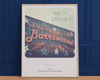 Glasgow Art Print, Barrowland Ballroom, Scottish Gift, Scotland