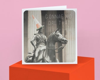 Duke Of Wellington Greeting Card, Scottish Gift, Glasgow, Scotland