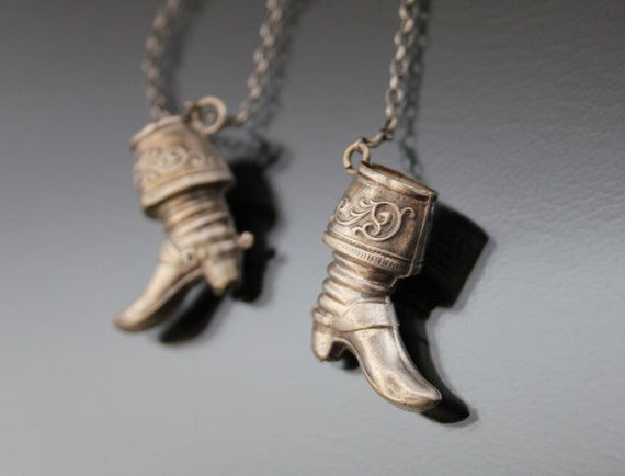 Victorian Mens Soldier Calvary Boots Pendants. 90… - image 4