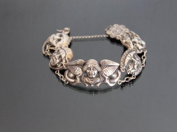 アクセサリー Norway antique modern design bracelet Antique JOSEF SMEJDA Trondheim Bracelet. 800 Silver. Norway 830