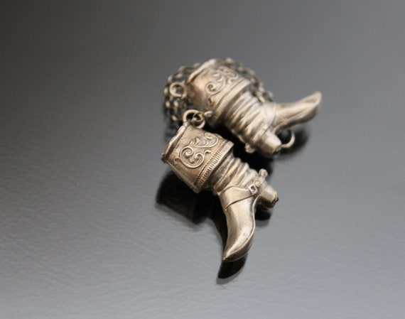 Victorian Mens Soldier Calvary Boots Pendants. 90… - image 6