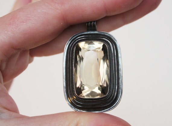 アールデコシトリンペンダントトップ