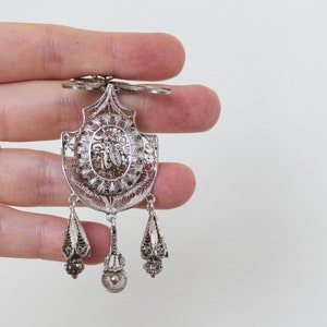 Victorian Locket Fly. Italian Grand Tour. Silver 925 Sterling Filigree Insect Pendant image 3