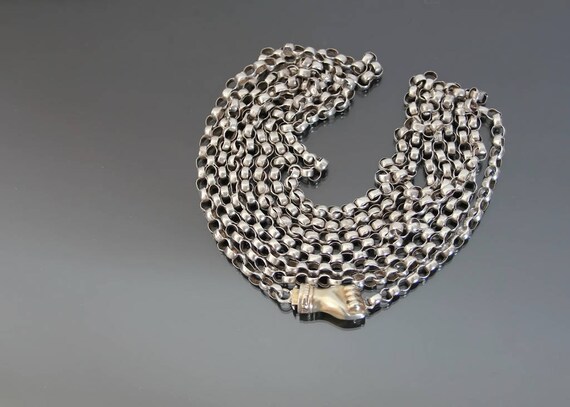 Fait Main Argent Sterling 925 Israéliens 16 G Chaîne Collier Lavallière
