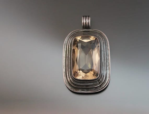 アールデコシトリンペンダントトップ