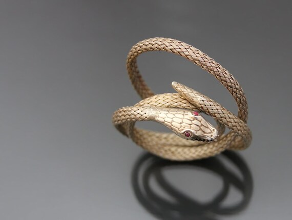 art deco snake bracelet