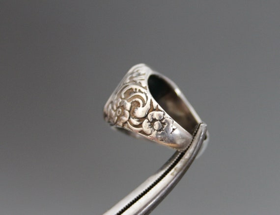 Art Deco Mens Signet Ring. Bloodstone Silver 835,… - image 7