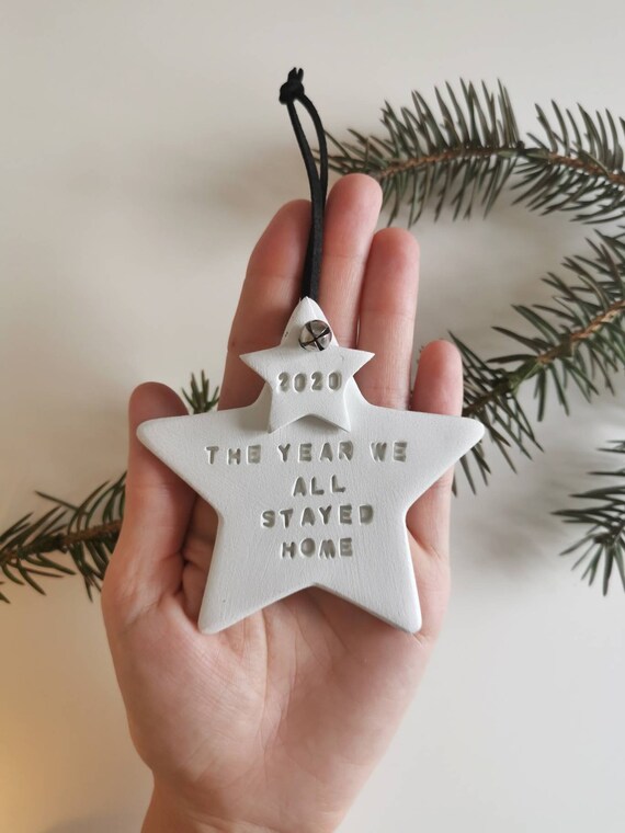 The Year We Stayed Home Boho Christmas Ornaments Family Christmas Decoration