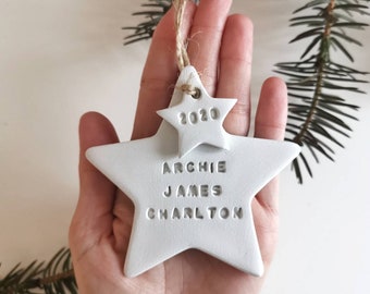 PERSONALISED ENGRAVED STAR IN A BOX GIFT CHRISTENING CHRISTMAS NEW BABY LC90 