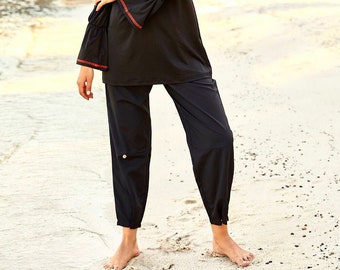 Parachute Swim Pant, One piece burkini pant, modest swimwear