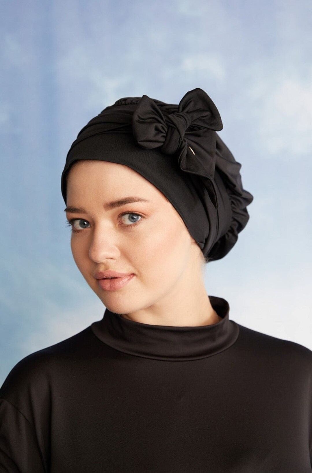 Swim Cap, Swimming Cap, Hijab Cap, Turban Swim Cap, Swim Turban