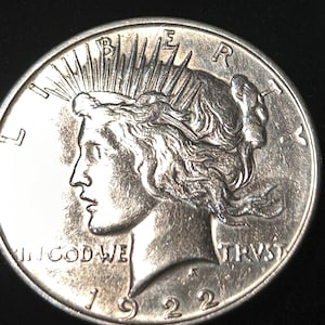 1922 Peace Silver Dollar