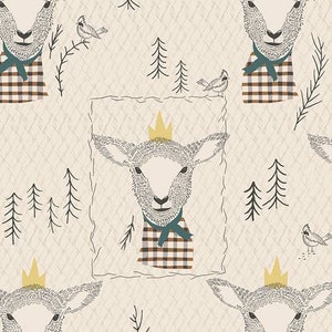 Sheep Baby Personalized Fabric / Baby Fabric / Custom Name 