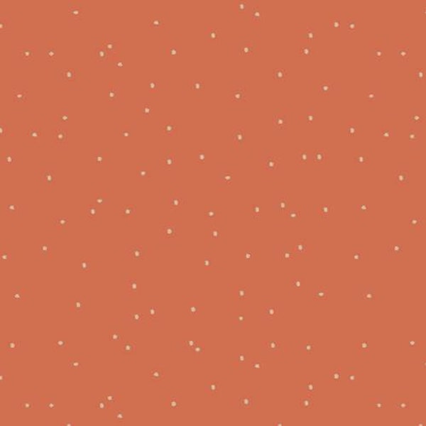 Solasta Specks - Luna & Laurel Collection  - AGF Studio  - Art Gallery Fabrics  - coral fabric - polka dot fabric - orange fabric - blender