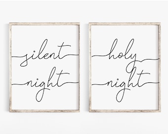 christmas print etsy