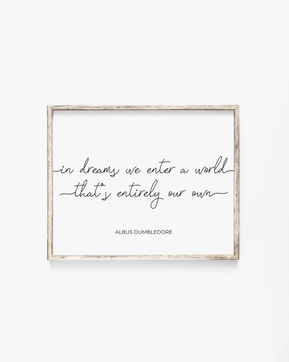 Harry Potter Zitat Albus Dumbledore Harry Potter Druckbare Etsy