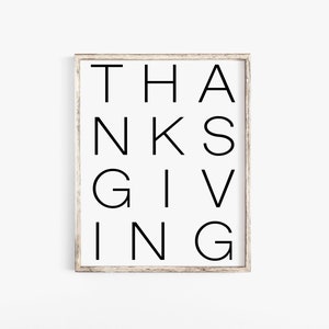 Thanksgiving Printable, Thanksgiving Decor, Fall Printable, Thanksgiving Print, Autumn Printable, Holiday Decor, Give Thanks