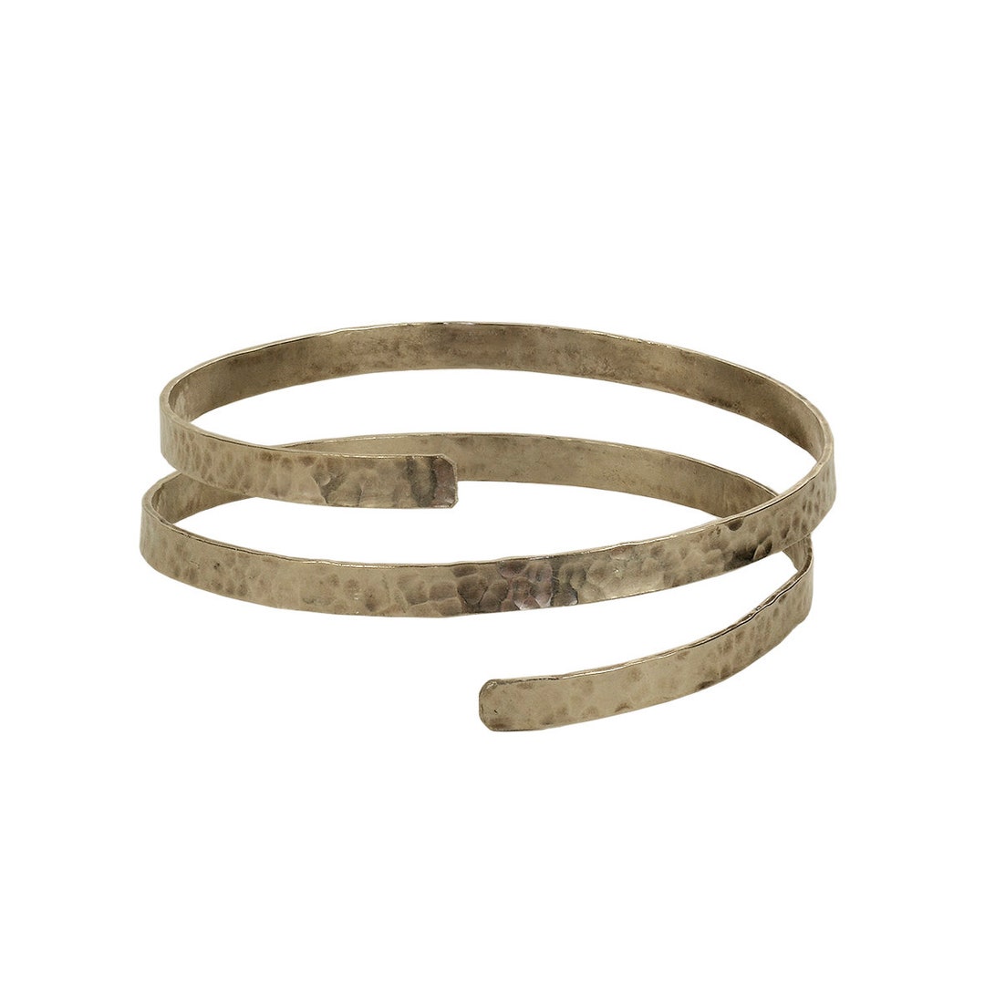 Silver Arm Cuff Bracelet Wide Forearm Metallic Bracelet Etsy